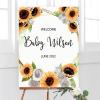 Baby Shower Welcome Sign, Gender Neutral Signage, Sunflower Welcome Lawn Poster, Girl Baby Shower Party Supplies, Boy Baby Shower Decorations, Custom Welcome Sign, Baby Girl Banner view 4