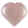 Crocon 50mm Pink Agate Heart stone Big Heart Shape Puff Stones Set 450+ Carats Pocket Crystal Healing Tumble Collection Palm Worry Stone Good Luck Charm Meditation Gift Craft Home Decor view 1