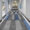 Hallway Entrance Runner Area Rug, Modern Grey and Blue Carpet Runner for Corridor/Kitchen/Bedroom/Entryway/Stair 60cm/70cm/80cm/100cm Wide (Size : 3.3 ft x 9.8 ft) view 4
