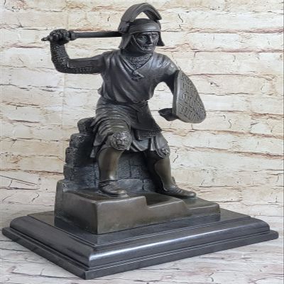 Handmade Kamiko Japanese Samurai Warrior Bronze Sculpture Heavy Art Hot Cast by Think Bronze Artwork Decor