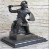 Handmade Kamiko Japanese Samurai Warrior Bronze Sculpture Heavy Art Hot Cast by Think Bronze Artwork Decor view 1