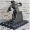 Handmade Kamiko Japanese Samurai Warrior Bronze Sculpture Heavy Art Hot Cast by Think Bronze Artwork Decor view 3