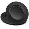 13'' Charger Plates Black Plastic Heavy Duty Disposable Dinner Chargers Serveware Dishes Platters Tableware Pack of 12 view 1