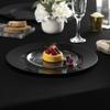 13'' Charger Plates Black Plastic Heavy Duty Disposable Dinner Chargers Serveware Dishes Platters Tableware Pack of 12 view 4