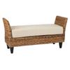 Bench Brown Solid Modern Contemporary Wood Textured Handmade view 4