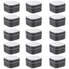Uonlytech Square Metal Tins with Clear Window Lids 2.63X2.63X1.57 Inch Storage Containers 15 Pack for Candle Making Diy Creams Balms and Craft Supplies view 1