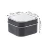 Uonlytech Square Metal Tins with Clear Window Lids 2.63X2.63X1.57 Inch Storage Containers 15 Pack for Candle Making Diy Creams Balms and Craft Supplies view 2