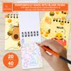 Decorably 24 Pack Spiral Bumble Bee Party Favors for Kids - 12 Colorful Designs 2.4x4in Mini Notepads, Spring-Bound with 20 Sheets - Gifts for Birthday, Baby Shower, Children's Party, School view 2