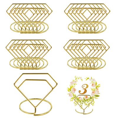 ZGQHZR 20pc Wedding Table Number Stand - Place Card Holders for Memo, Cards, Pictures in Wedding, Birthday Party, Anniversary