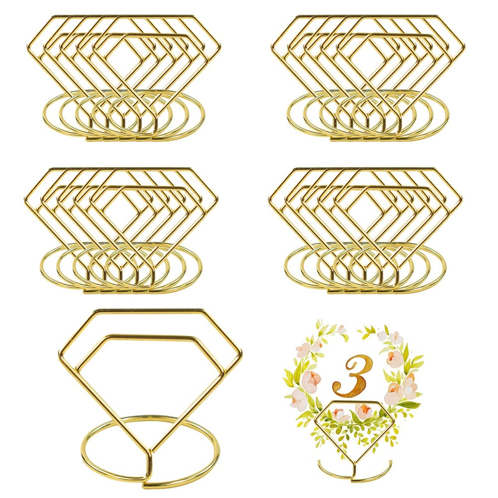 ZGQHZR 20pc Wedding Table Number Stand - Place Card Holders for Memo, Cards, Pictures in Wedding, Birthday Party, Anniversary