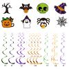 Capoda 307 Pcs Halloween Party Supplies - Plates, Napkins, Cups, Balloons, Tablecloth, Hanging Swirls for Halloween Birthday Baby Shower Party Favor Decorations, Serves 24 view 3