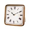 6.25" ANTIQUE GOLD SQUARE CLOCK view 1