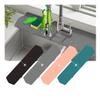 Kitchen Faucet Absorbent Mat Silicone Sink Splash Guard Water Draining Pad Countertop Protector Table Cushion Placemat Bathroom Washable backsplash Guard Water Absorbent Mat Behind Faucet view 3