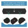Kitchen Faucet Absorbent Mat Silicone Sink Splash Guard Water Draining Pad Countertop Protector Table Cushion Placemat Bathroom Washable backsplash Guard Water Absorbent Mat Behind Faucet view 4