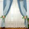 Mokylor 2 Pack Silk Cloth Curtain Tiebacks, Curtain Holdbacks with Fake Flower and Green Leaves, Creative Floral Home Window Cable Ties Decoration for Wedding Home Decorative view 4
