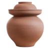 ZHOUXIAO Traditional Chinese Porcelain Pickle Jar, Solid Color Thickened Fermentation Crock Pickling Pot,Fermenting Jar with Water Seal Airlock Lid Stoneware Fermenter for Ki 8KG view 1