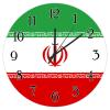 Middle East Countries Wooden Wall Clock Middle East Countries Flag Retro Art Clocks National Flag Country Souvenir Wood Clock Silent Battery Operated Round Clock for Laundry Room 10inch view 1