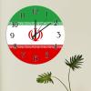 Middle East Countries Wooden Wall Clock Middle East Countries Flag Retro Art Clocks National Flag Country Souvenir Wood Clock Silent Battery Operated Round Clock for Laundry Room 10inch view 4