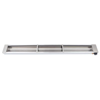 60'' Food Heat Lamp Overhead Food Warmer Commercial Infrared Strip Heater with Cord & Plug,110V,500 Watts (60 Inch), Silver
