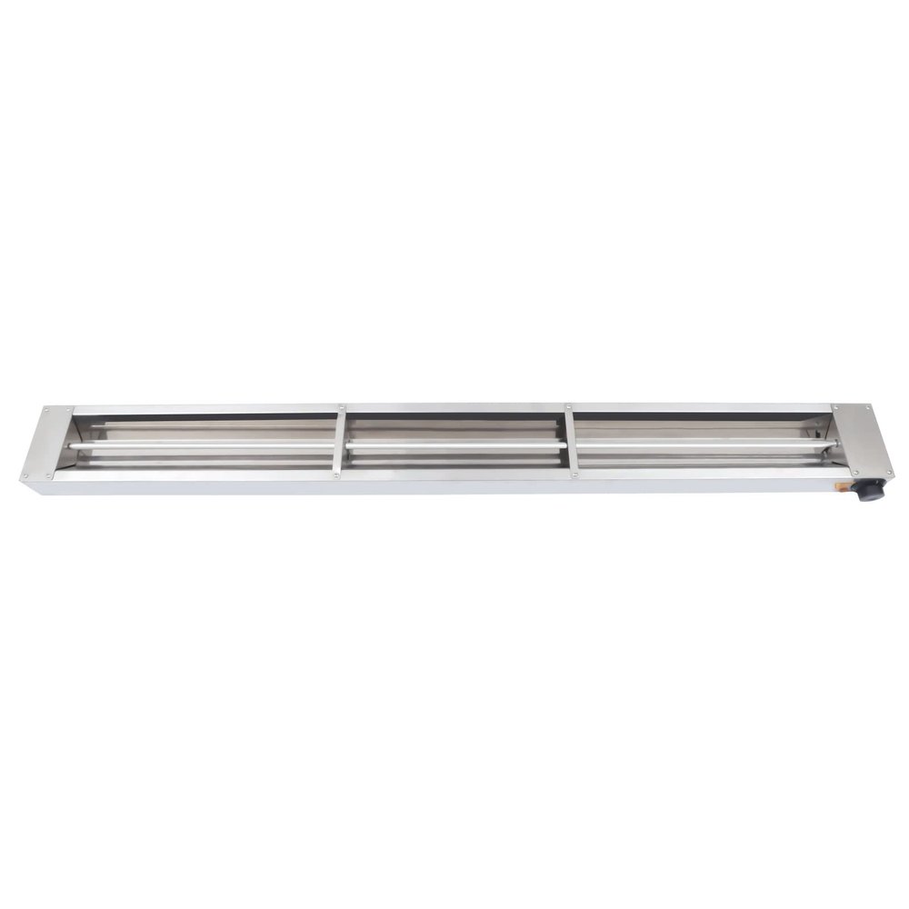 60'' Food Heat Lamp Overhead Food Warmer Commercial Infrared Strip Heater with Cord & Plug,110V,500 Watts (60 Inch), Silver