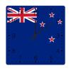New Zealand Art Clock New Zealand Flag Farmhouse Wooden Wall Clocks National Flag Country Souvenir Clocks Quality Quartz Battery Operated Silent Square Clock for Dinning Living Room 10inch view 1