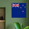 New Zealand Art Clock New Zealand Flag Farmhouse Wooden Wall Clocks National Flag Country Souvenir Clocks Quality Quartz Battery Operated Silent Square Clock for Dinning Living Room 10inch view 4