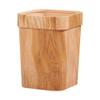 Cabilock Plastic Garbage Bucket Basket Trash Cans Kitchen Trash Cans Wood Grain Waste Container Bathroom Toilet Paper Bucket Wastebasket Bathroom Waste Kitchen view 1