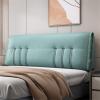 Reading Bed Rest Pillow Upholstered Large Bolster Cushion Headboard Backrest Wedge Pillow Removable Cover for Bunk Bed Daybed Bed Bench,A,No headboard 74.8"/190cm view 1