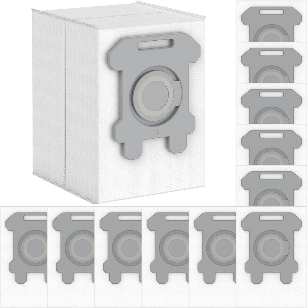 12 Pack Dirt Disposal Bags Compatible with iRobot Vacuum Cleaner i3, i3+, i7, i7+, i8, i8+, i4, i4+,i1 i1+, i6+ i6, j7, j7+, s9, s9 Plus, etc. for i & s j Series Bags Fit with Roomba Replacement Parts