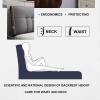 Backrest Pillow King Size Headboard Cushion Reading Pillow Bedside Cushion Upholstered Lumbar Pad Removable Cover for Tatami Bedroom Daybed Bed Bench,B,No headboard 47.2"/120cm view 4