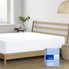 THREAD SPREAD 100% Cotton California King Fitted Sheets Only - 400 Thread Count Cal King Sheets Deep Pocket Fitted, Soft, Cooling, Sateen & Elastic Bottom Sheet, Fits Mattress Upto 18 inches - White view 1