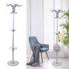 Gdrasuya10 67" Free-Standing Coat Rack Metal Coat Tree with 16 Hooks and Marble Base Floor Hanger Stand for Coat Hat Bag Scarves view 1