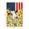 Wood Sign Independence Day Farm Animals Wooden Plaque American Flag Funny Cow Sunflowers Retro Farmhouse Wooden Signs 12x8in Durable Wooden Signs Decor for Kitchen Outdoors Living Room view 2