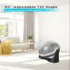 BLACK+DECKER High Velocity Floor Fan, 15.6" Diameter Freestanding Fan, 5 Plastic Blades, 3-Speeds, 90-Degree Tilt Adjustment, For Use In Bedroom, Home or Office, 5.5 lbs., Gray/Black, BFF16B view 2