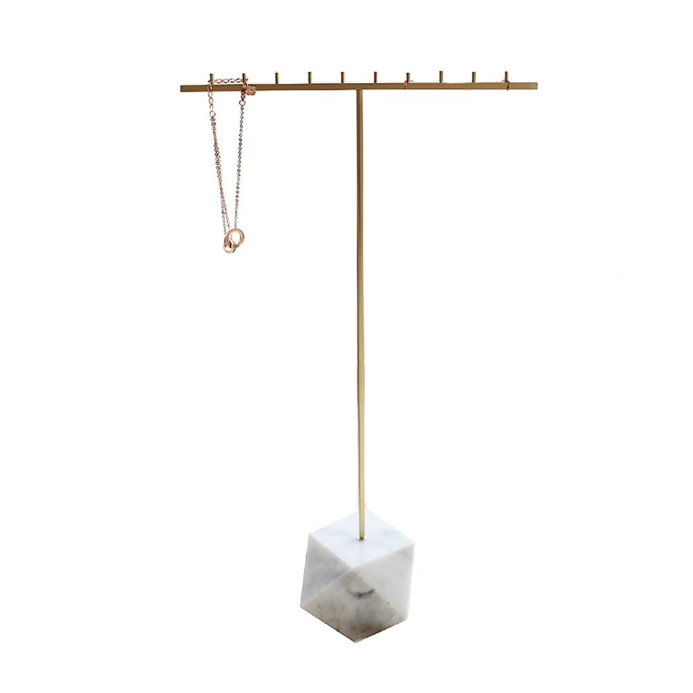 moisture Jewelry Holder Jewelry Storage Rack Necklace Rack Jewelry Storage Rack Bracket Long Necklace Pendant Bracelet Dresser Display Cabinet Jewellery Stand (Color : A)