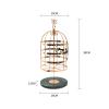 moisture Jewelry Holder Creative Birdcage Rotatable Jewelry Storage Rack Earring Rack Metal Bracket Display Rack Storage Jewelry Rack Ornaments Jewellery Stand (Color : C) view 2