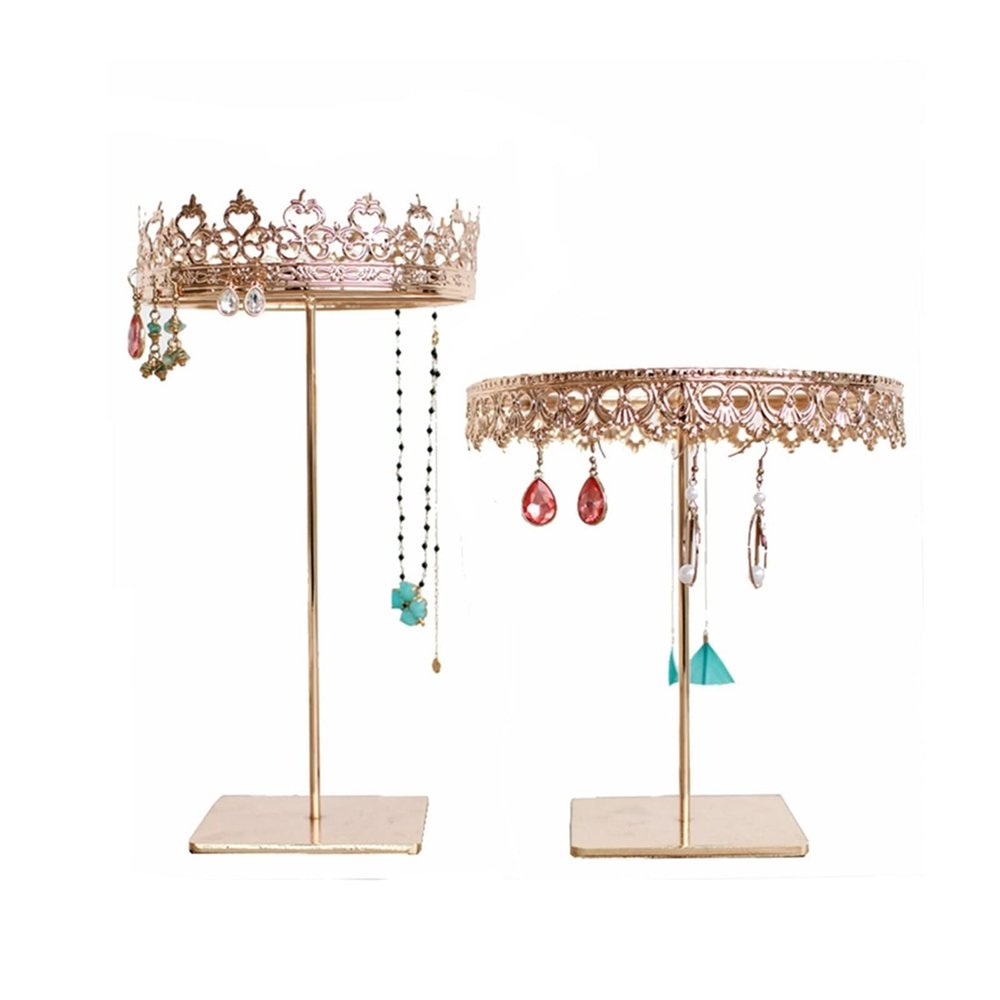 moisture Jewelry Holder Jewelry Rack Display Storage Rack Swivel Storage Bracelet Necklace Holder Jewelry Display for Hanging Necklace Pendants Jewellery Stand (Size : Sm)