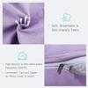 Johnear Large Headboard Reading Pillow Cotton Linen Daybed Cushion Backrest Bolster Pillow Triangular Wedge Support Positioning for Bed Sofa Rest Purple, Cal-King view 3