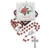 Mondo Cattolico Rosary Beads catholic for Women and Men from Vatican, Original Rose Scented Rosary with Our Lady of Good Health Center Medal - Perfect catholic gifts view 3