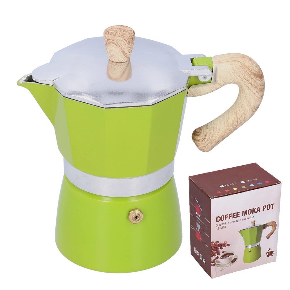 150ML Coffee Pot Stovetop coffee Maker Coffee Maker Kettle for Gas Stove ethan01 Stove (GREEN) , coffee Coffee Pot , coffee Coffee Pot , 150ML Coffee Pot Stovetop coffee offee Pot coffee Pot Coffee Maker P