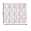 Bath Rug for Bathroom Bedroom, Gray and Pink Leaves Bath Mats Plush Area Rugs Non Slip Doormats Absorbent Bathroom Mat for Indoor Entrance 20"31.5" Abstract Geometric Lines Tiled view 2