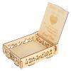 Wooden Guest Book Memorable Signature Message Notebooks Message Box Gift Card Holder Romantic Wedding Signature Supplies , Guest Box for Wedding , Guest Box for Wedding , Wooden Guest Book Memorable view 1