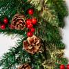 Christmas Garland 10 FT Long- Artificial Christmas Pine Cone Garland with Red Berries- for Mantle Fireplace Stairs Railing Indoor Outdoor Decorations, No Lights, Pack of 3 view 3