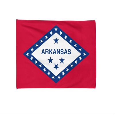 Arkansas State Flag Beach Towel, 40"x 71" (100 x 180 cm) Soft Towel, 100% Cotton, Summer Gift