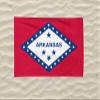 Arkansas State Flag Beach Towel, 40"x 71" (100 x 180 cm) Soft Towel, 100% Cotton, Summer Gift view 3