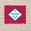 Arkansas State Flag Beach Towel, 40"x 71" (100 x 180 cm) Soft Towel, 100% Cotton, Summer Gift view 4