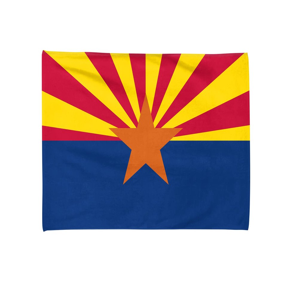 Arizona State Flag Beach Towel, 40"x 71" (100 x 180 cm) Soft Towel, 100% Cotton, Summer Gift