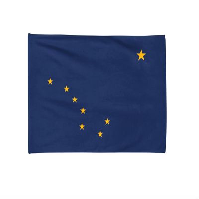 Alaska State Flag Beach Towel, 40"x 71" (100 x 180 cm) Soft Towel, 100% Cotton, Summer Gift