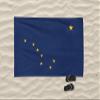 Alaska State Flag Beach Towel, 40"x 71" (100 x 180 cm) Soft Towel, 100% Cotton, Summer Gift view 2