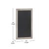 HBCY Creations 20" X 30" Weathered Lightwash Solid Wood Frame Wall Chalkboard, Magnetic Surface, Home Dcor, Restaurant & Caf Menus, Blackboard, Includes Chalk, Eraser & Hanging Hardware view 3
